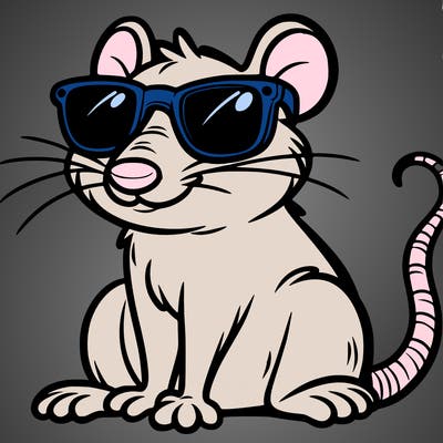 rat wearing sunglasses