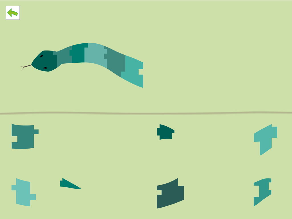 PreNumbers PRO - A logical sequence puzzle featuring a green snake on a neutral forest-themed background