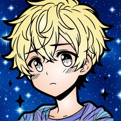 a cute anime teen boy