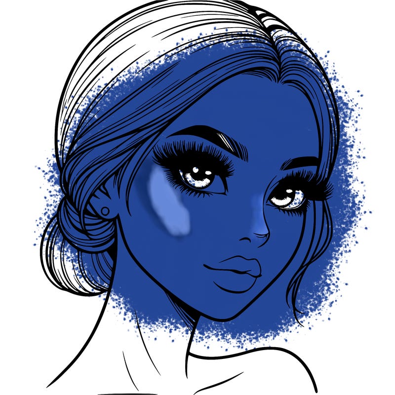 realistic girl with lashes