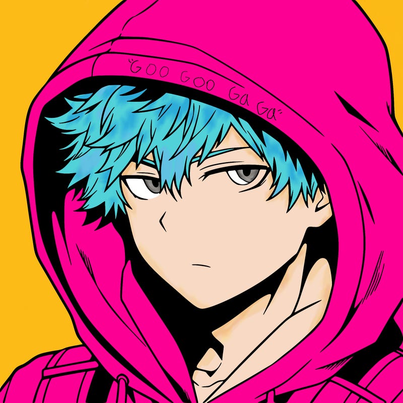 anime guy in hoodie