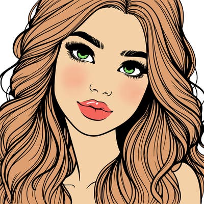 beautiful realistic girl