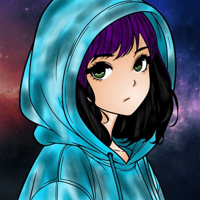 realistic girl wearing a hoodie