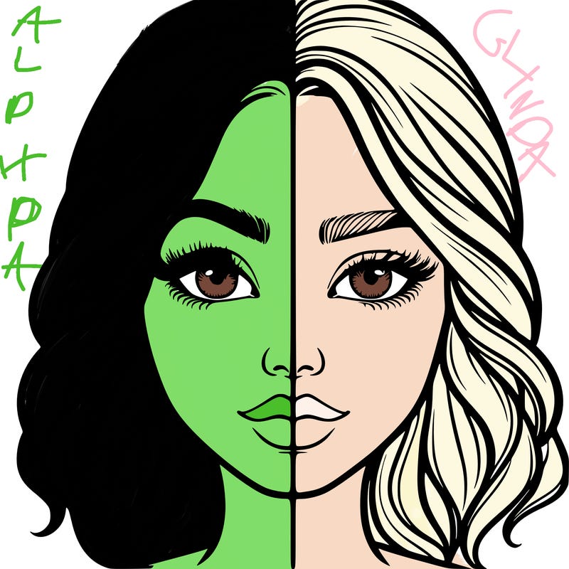 realistic girl split half