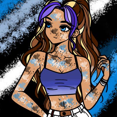 girl in crop top