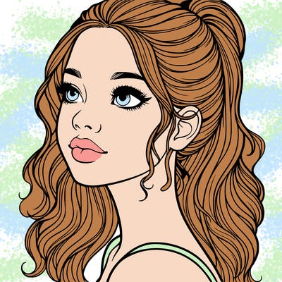 beautiful realistic girl