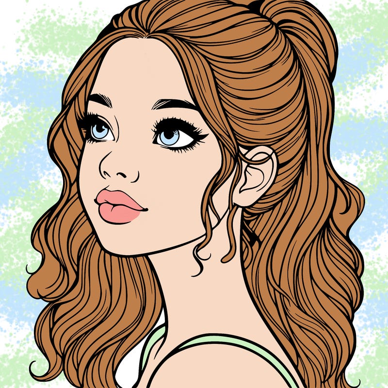 beautiful realistic girl