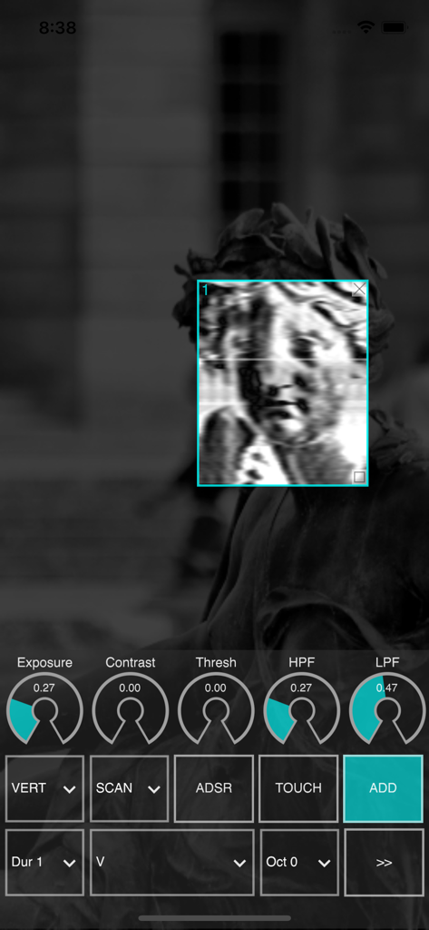 VOSIS - VOSIS app interface for experimental sound design using image pixel data