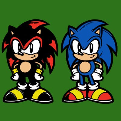 shadow the hedgehog and sonic the hedgehog