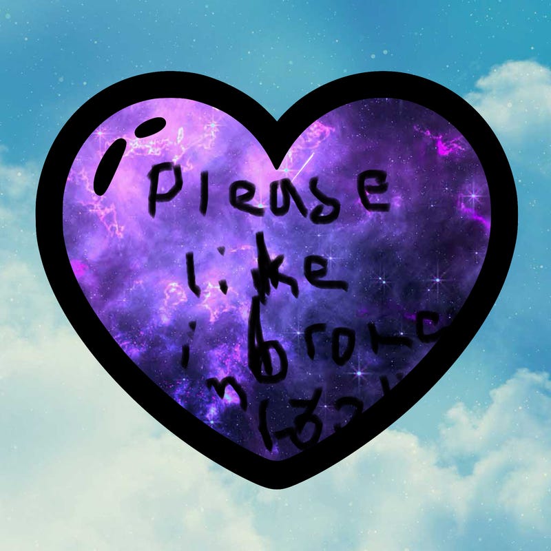 a blank heart