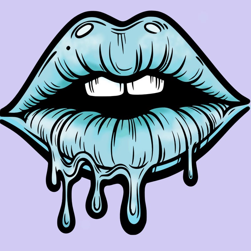 lips that look realistic and drip