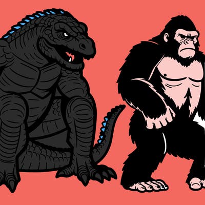 godzilla and kong