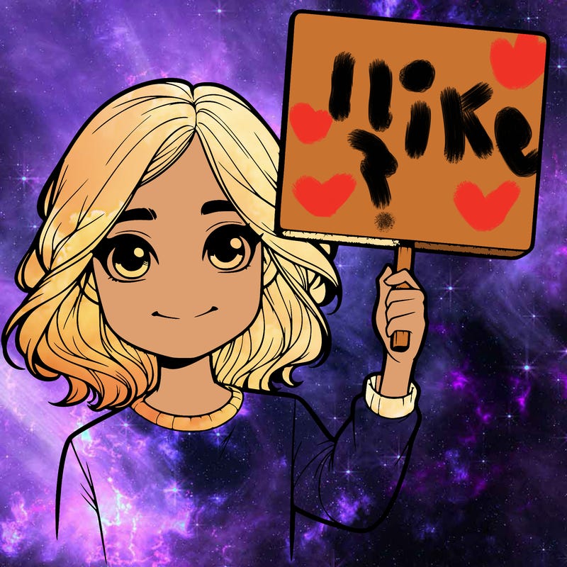 realistic girl holding up a sign