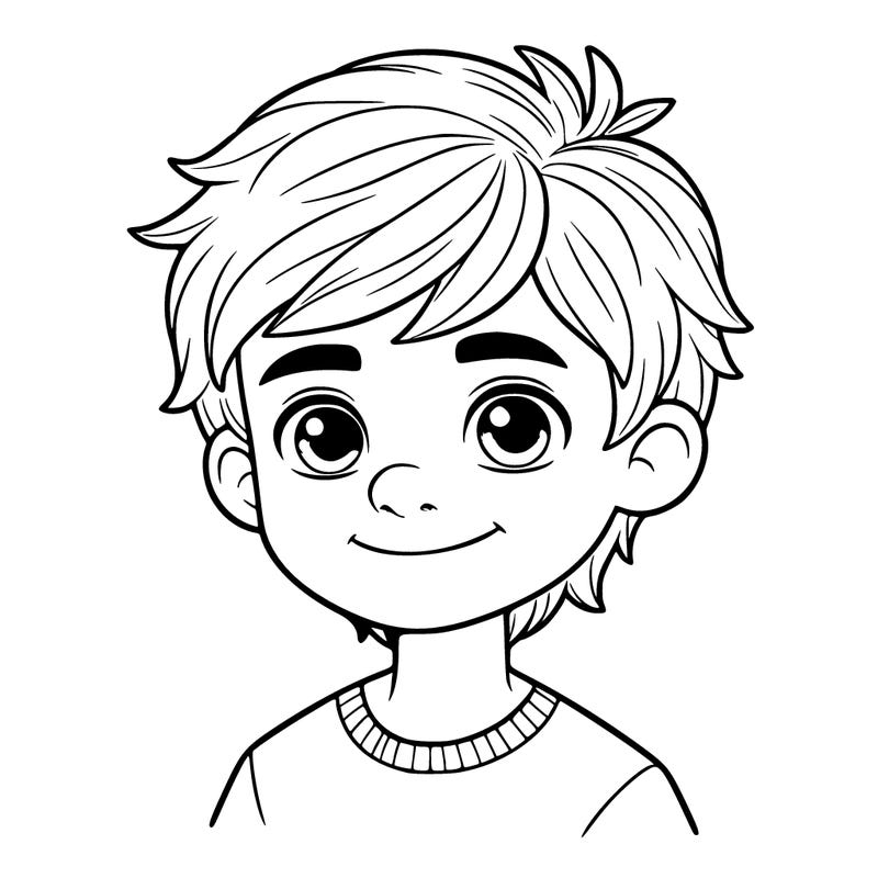 boy with blond hair and blues eyes