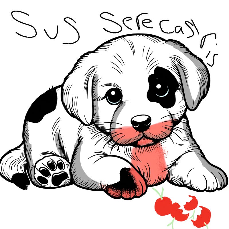 a cute realistic puppy