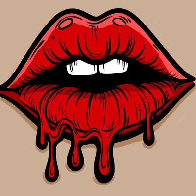 lips that look realistic and drip