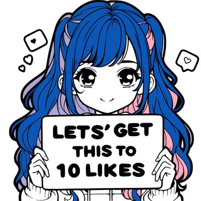 girl holding up sign that says let’s get this to 10 likes realistic