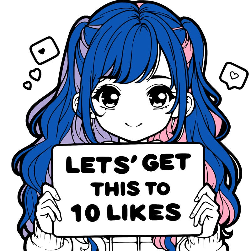 girl holding up sign that says let’s get this to 10 likes realistic