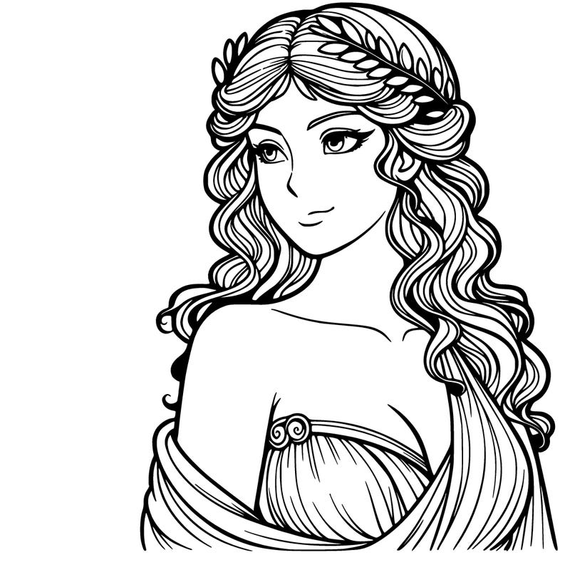 realistic, beautiful, greek goddess