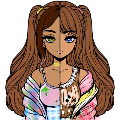 realistic girl split