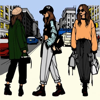 street style fashion realistic girl