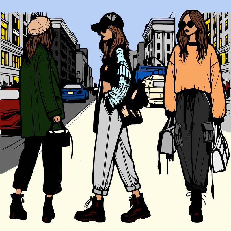 street style fashion realistic girl