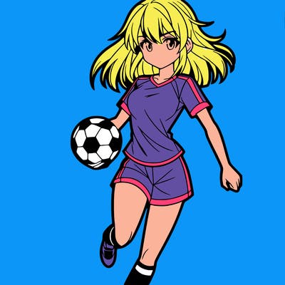 hot anime soccer girl