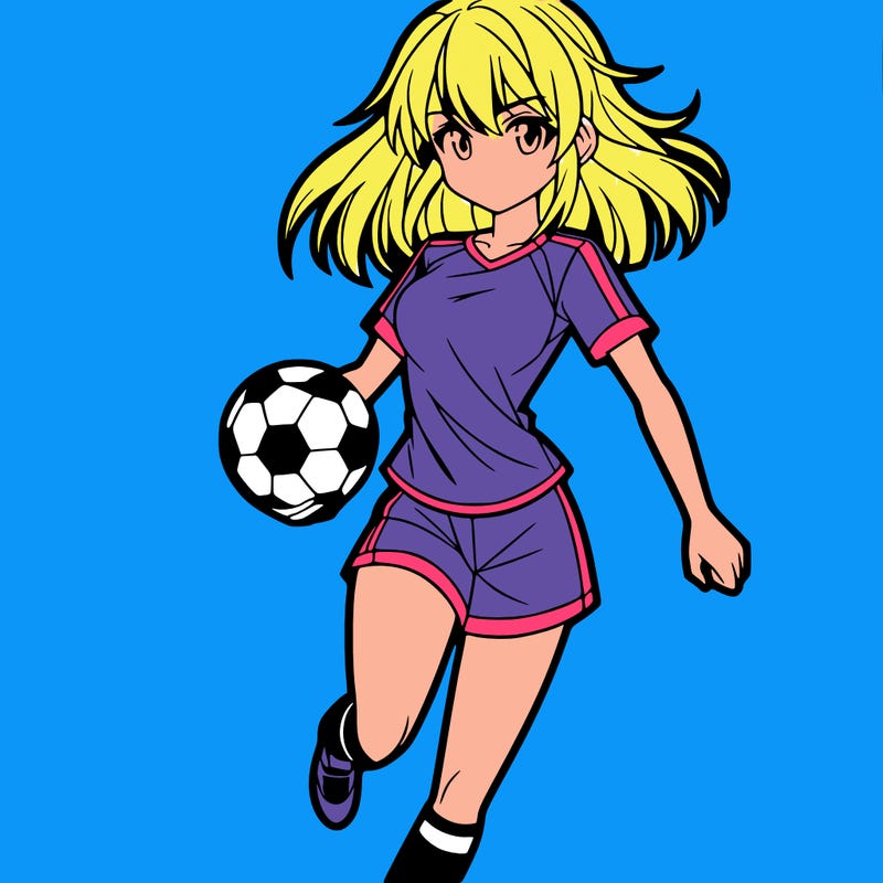 hot anime soccer girl
