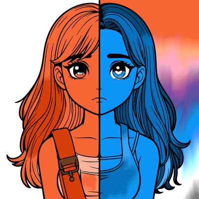 realistic girl split