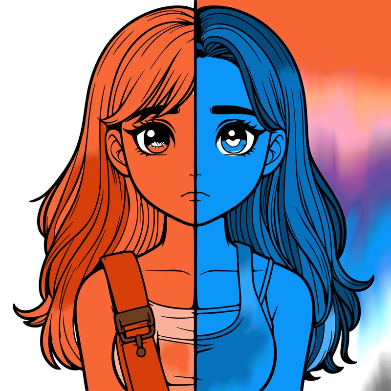 realistic girl split