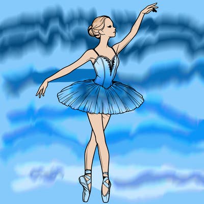 realistic ballerina