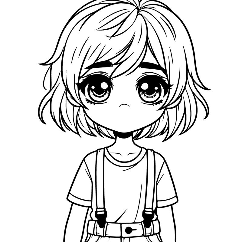 cute realistic tomboy girl