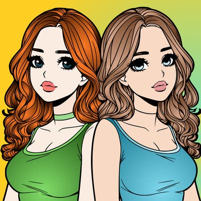 realistic twin sisters