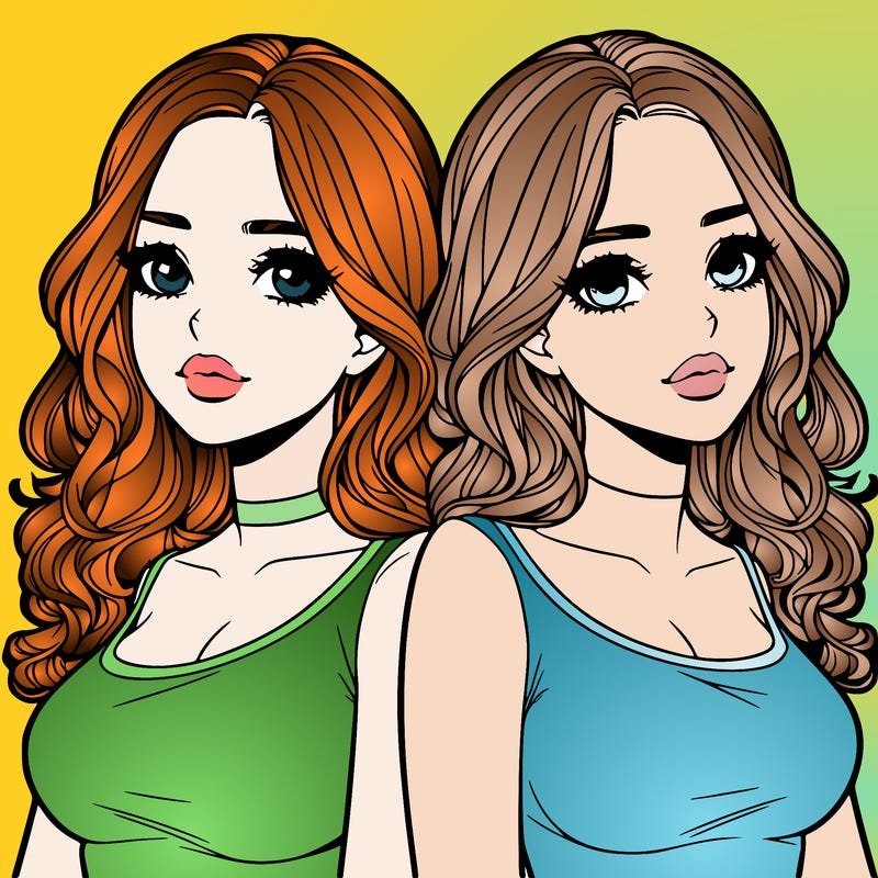 realistic twin sisters