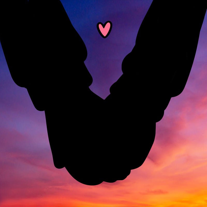holding hands