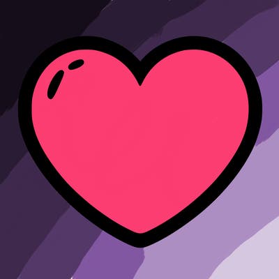 a blank heart