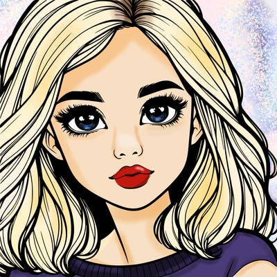 realistic girl whith cute eyes