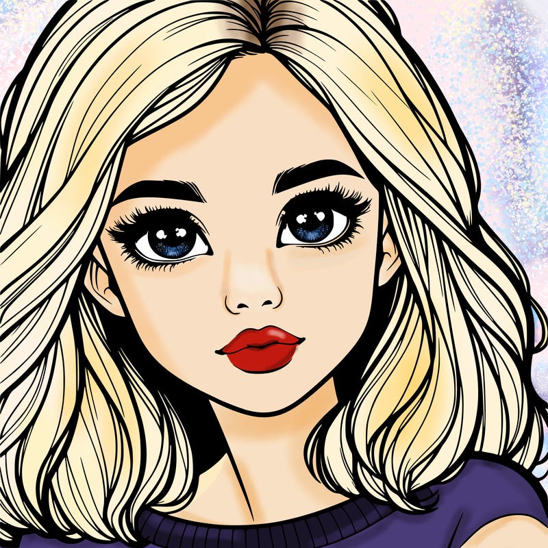 realistic girl whith cute eyes