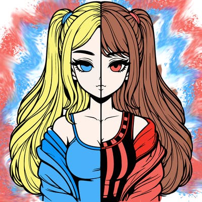 realistic girl split