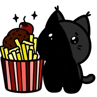 cute food cat