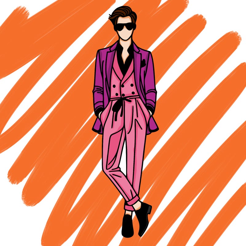 fashion guy with beautiful clothes