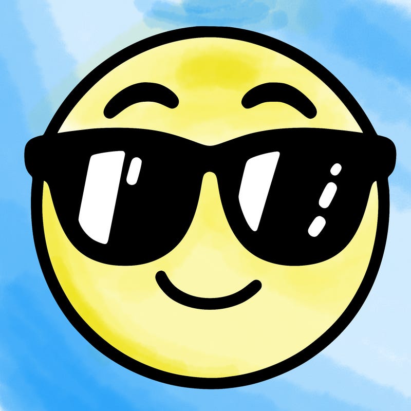 emoji with sunglasses
