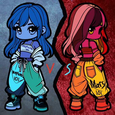 girl in crop top and baggy pants