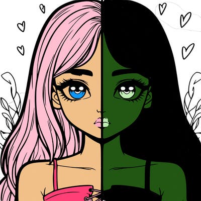 realistic girl split