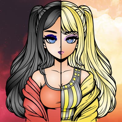 realistic girl split