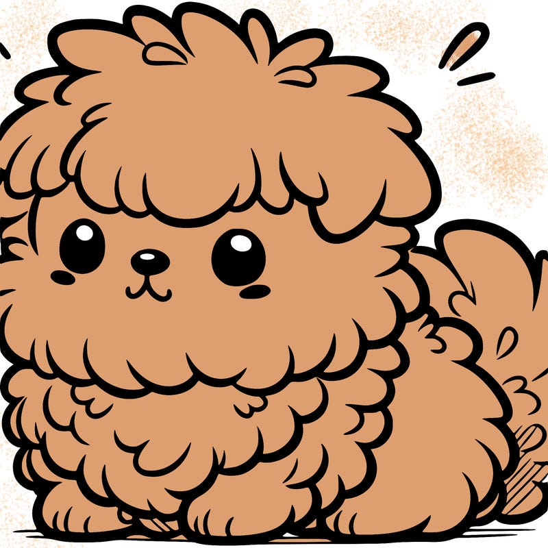 cute hard dog fluffy looking