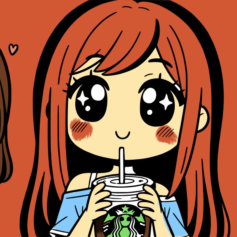 girl drinking starbucks
