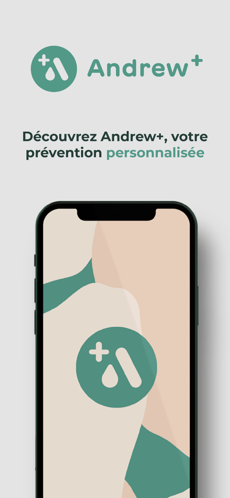 Andrew® - mobilité santé - Interfaz de la aplicación de prevención personalizada y movilidad Andrew Plus