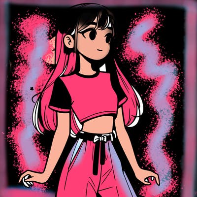 girl in a cute crop top