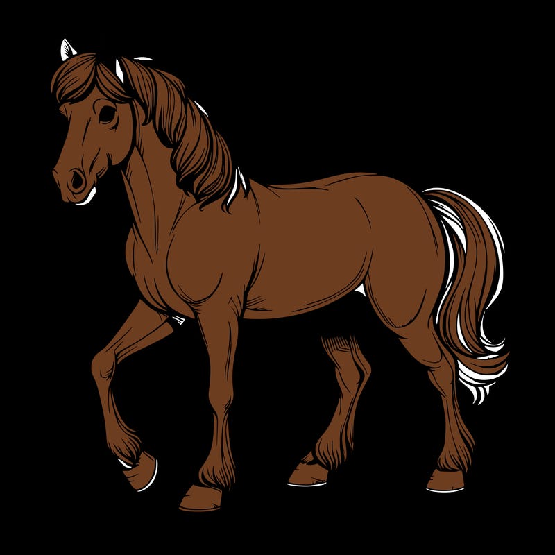 realistic horse